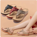 Orthopädische Flip-Flop-Sandalen mit Komfortsohle für Damen