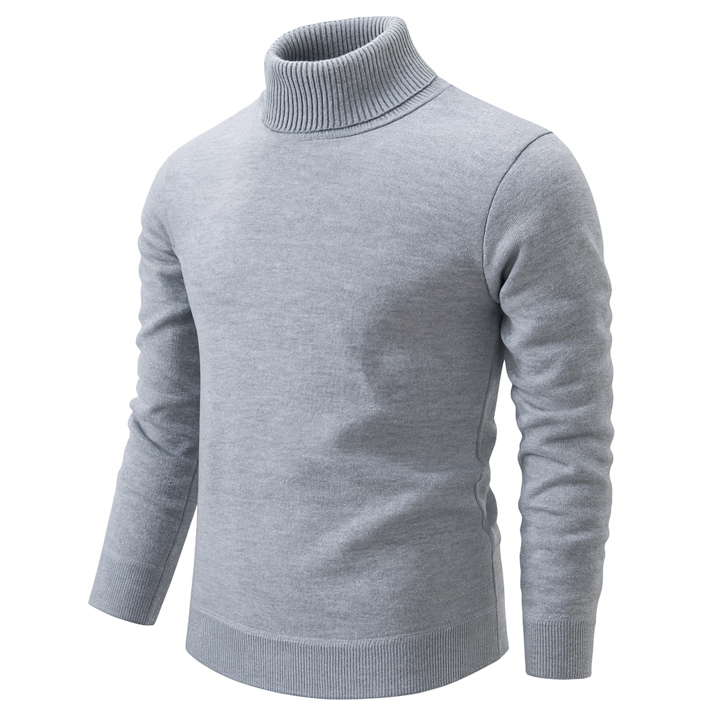 Klassischer Herren-Rollkragenpullover