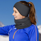 Set di fascia per capelli e sciarpa invernali