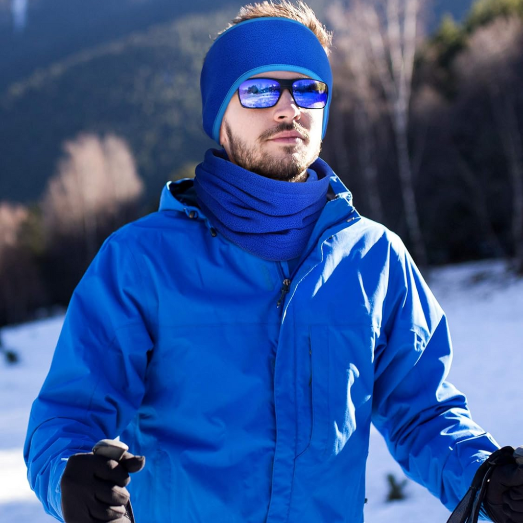 Set di fascia per capelli e sciarpa invernali