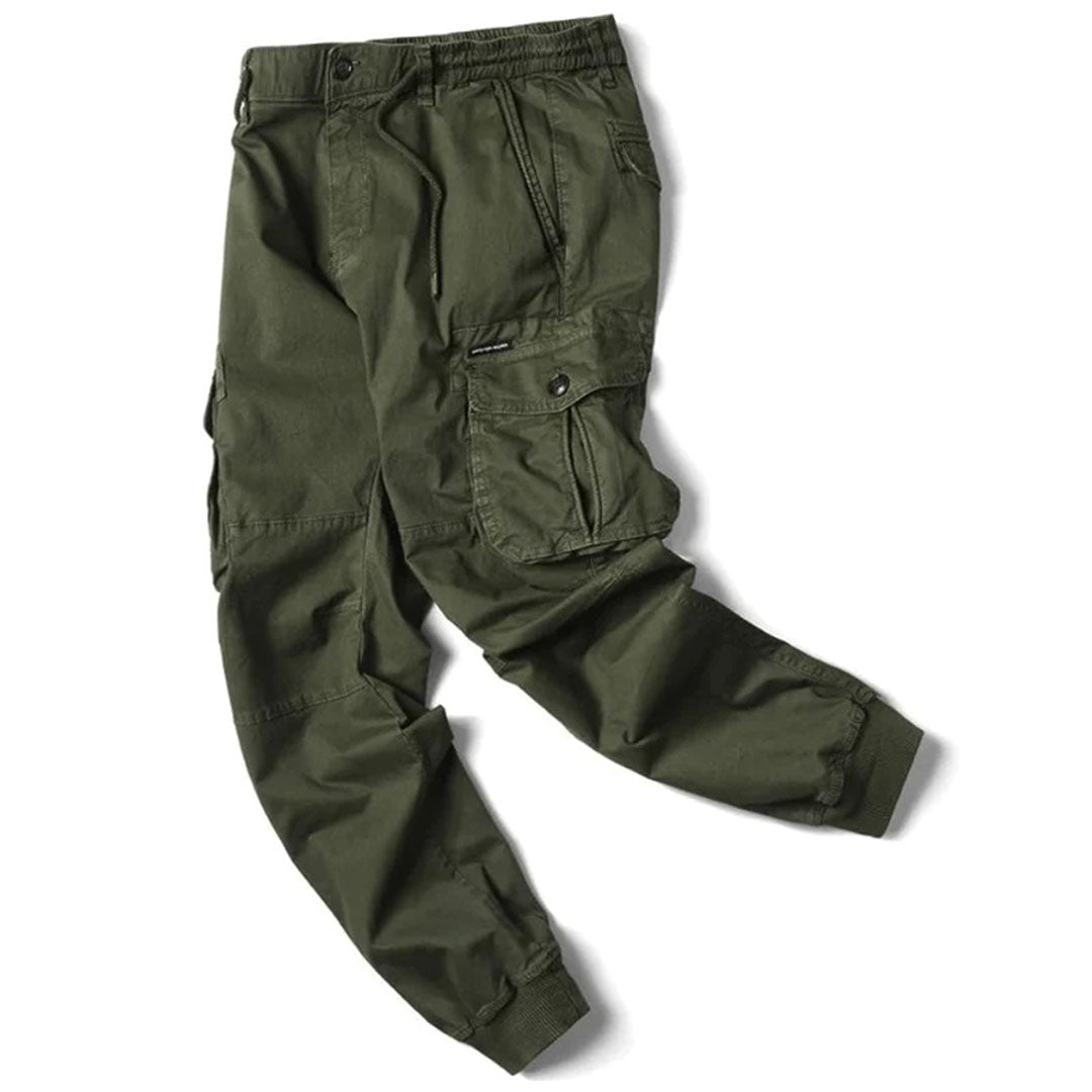 Men's Elastic Waist Cargo Jogger Pants