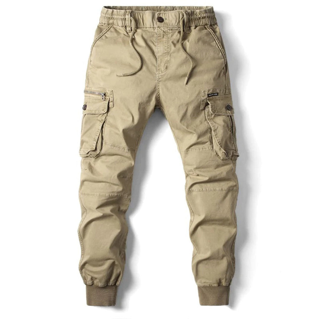 Men's Elastic Waist Cargo Jogger Pants