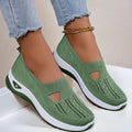 Women's Breathable Knit Slip-On Trainers
