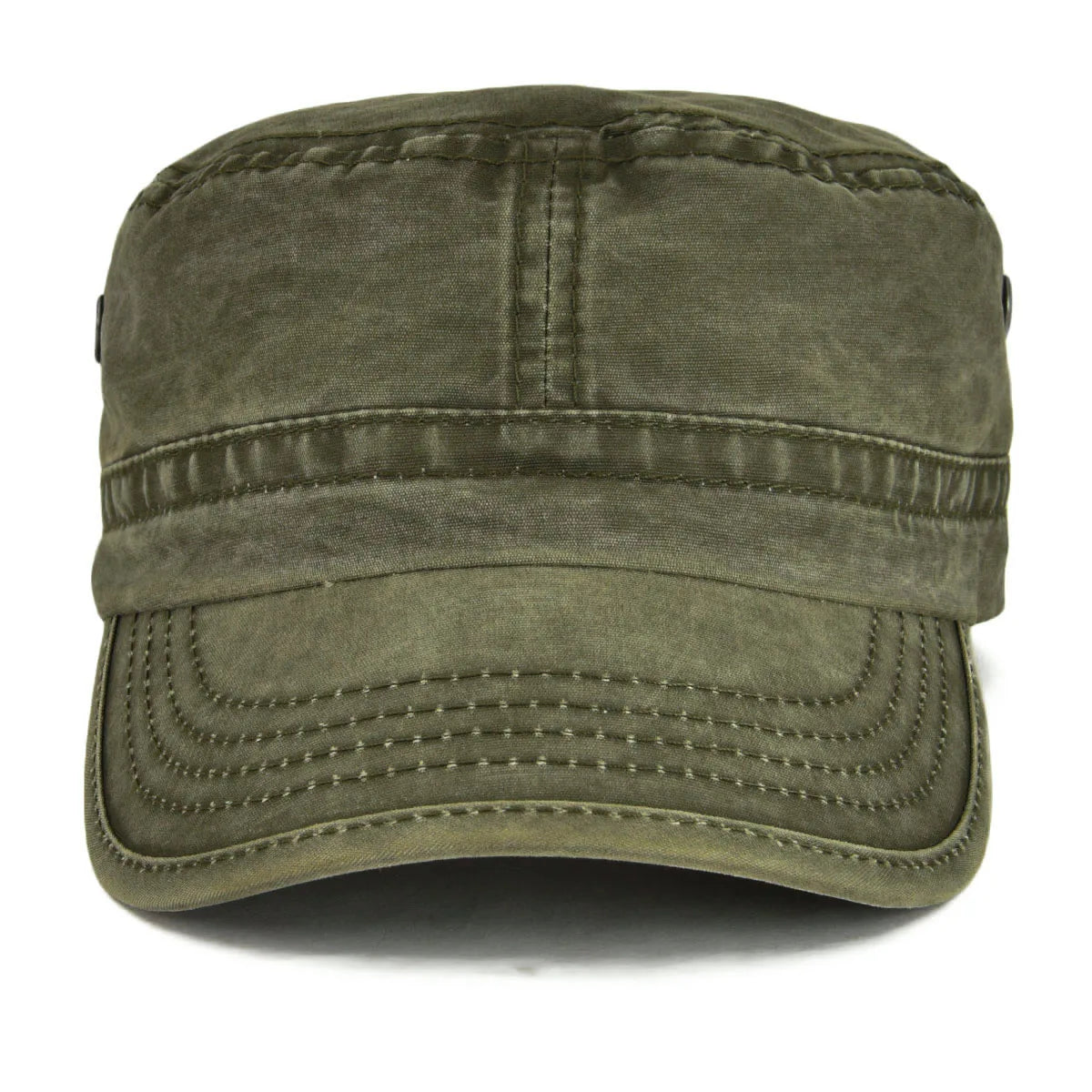 Men’s Vintage Military Cap with Adjustable Fit for Everyday Wear