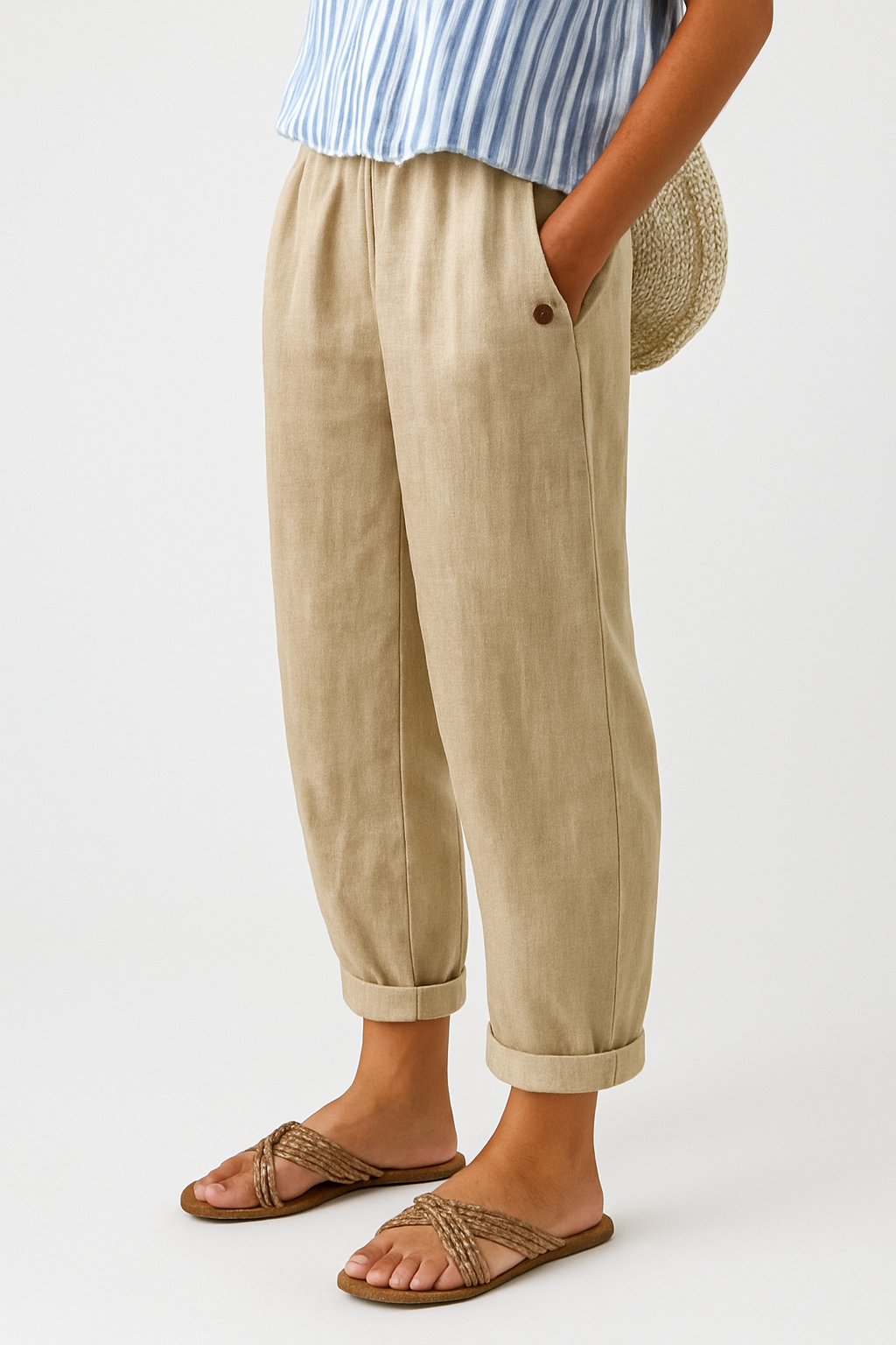 Women's Relaxed Tapered Trousers - Effortless Everyday Comfort