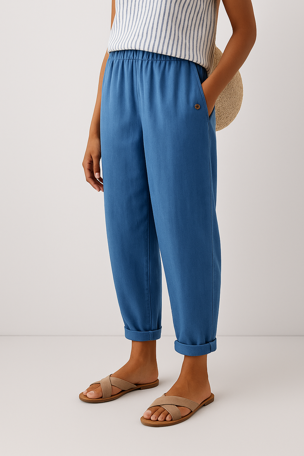 Women's Relaxed Tapered Trousers - Effortless Everyday Comfort