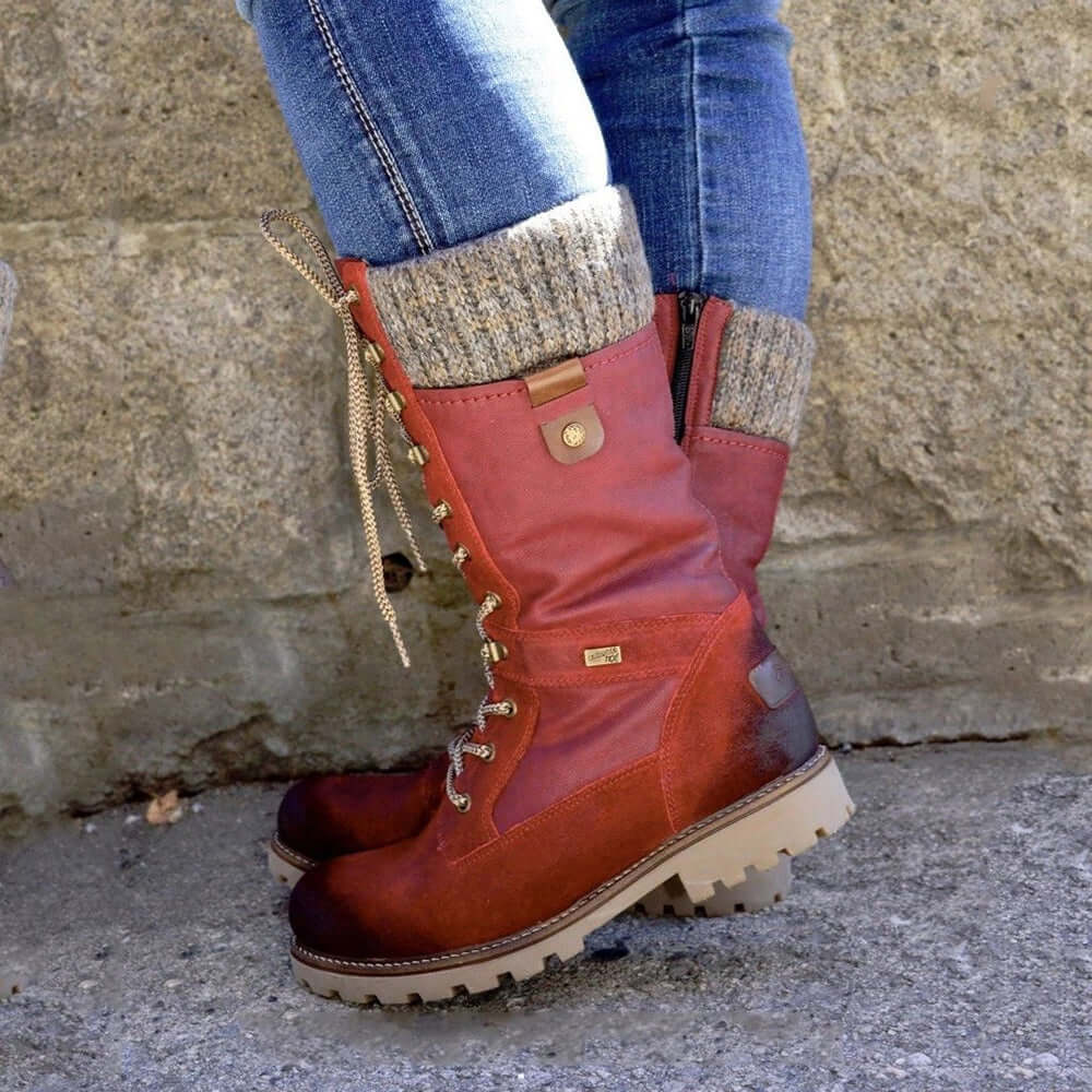 Women’s Lace-Up Mid-Calf Boots