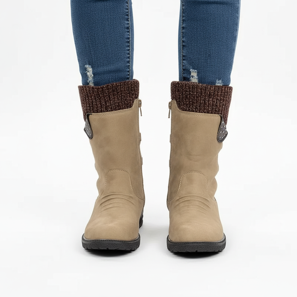 Bottes d’hiver pour femmes à mi-mollet