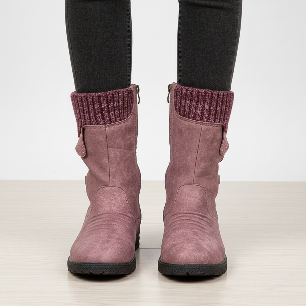 Bottes d’hiver pour femmes à mi-mollet