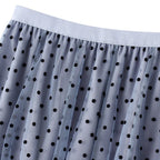 Naisten pilkullinen tyllimaksihame