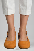 Chaussures compensées slingback à découpes pour femme