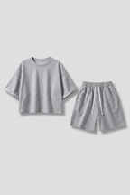 Lässiges T-Shirt- und Shorts-Set für Damen