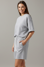 Lässiges T-Shirt- und Shorts-Set für Damen
