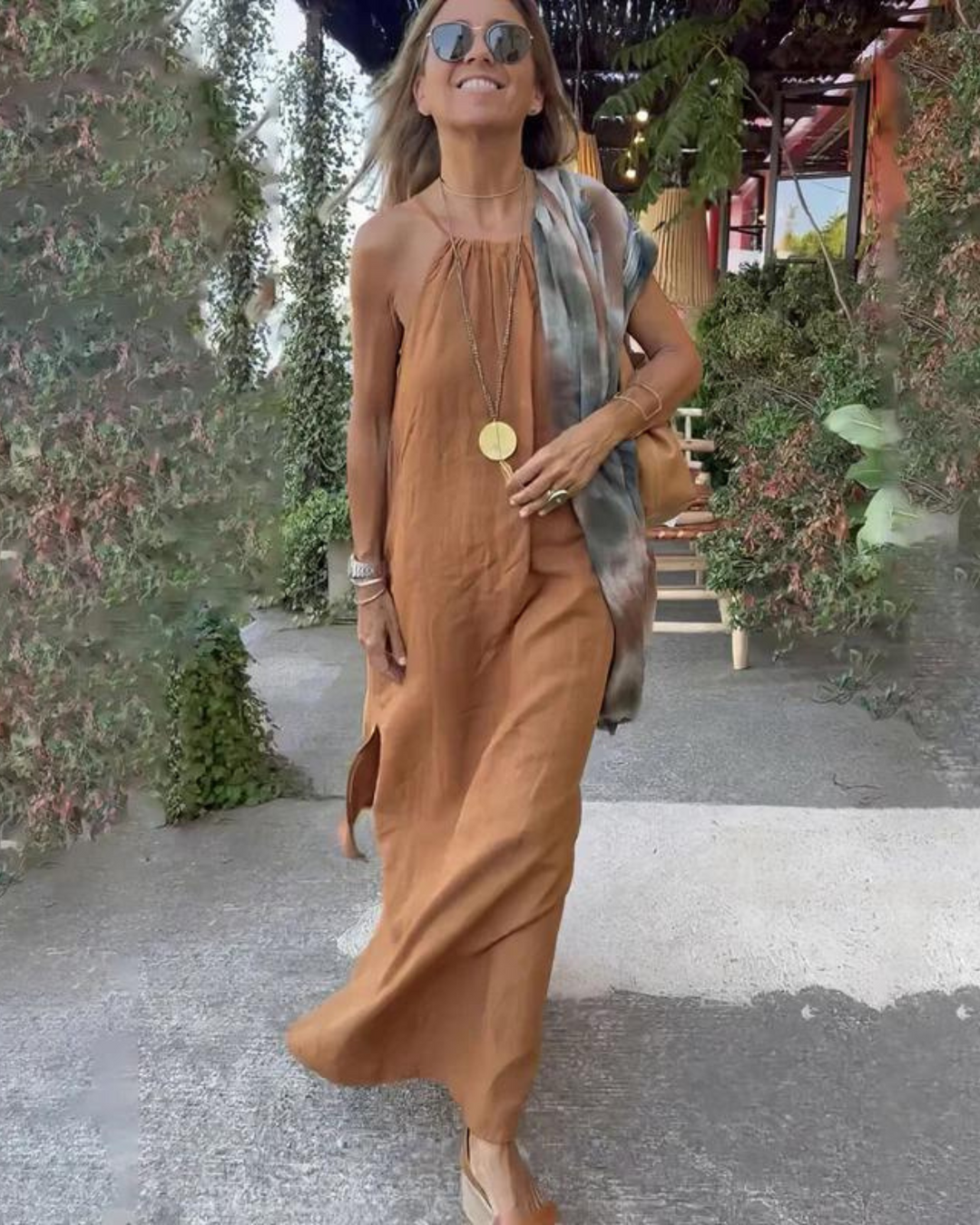 Women's Halter Neck Maxi Dress