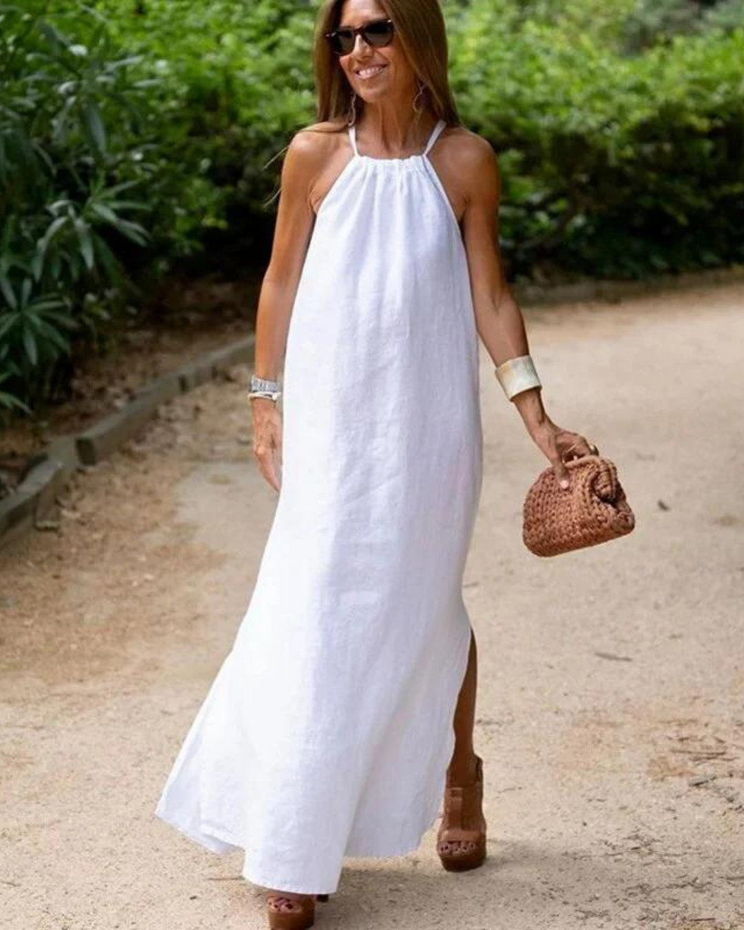 Women's Halter Neck Maxi Dress