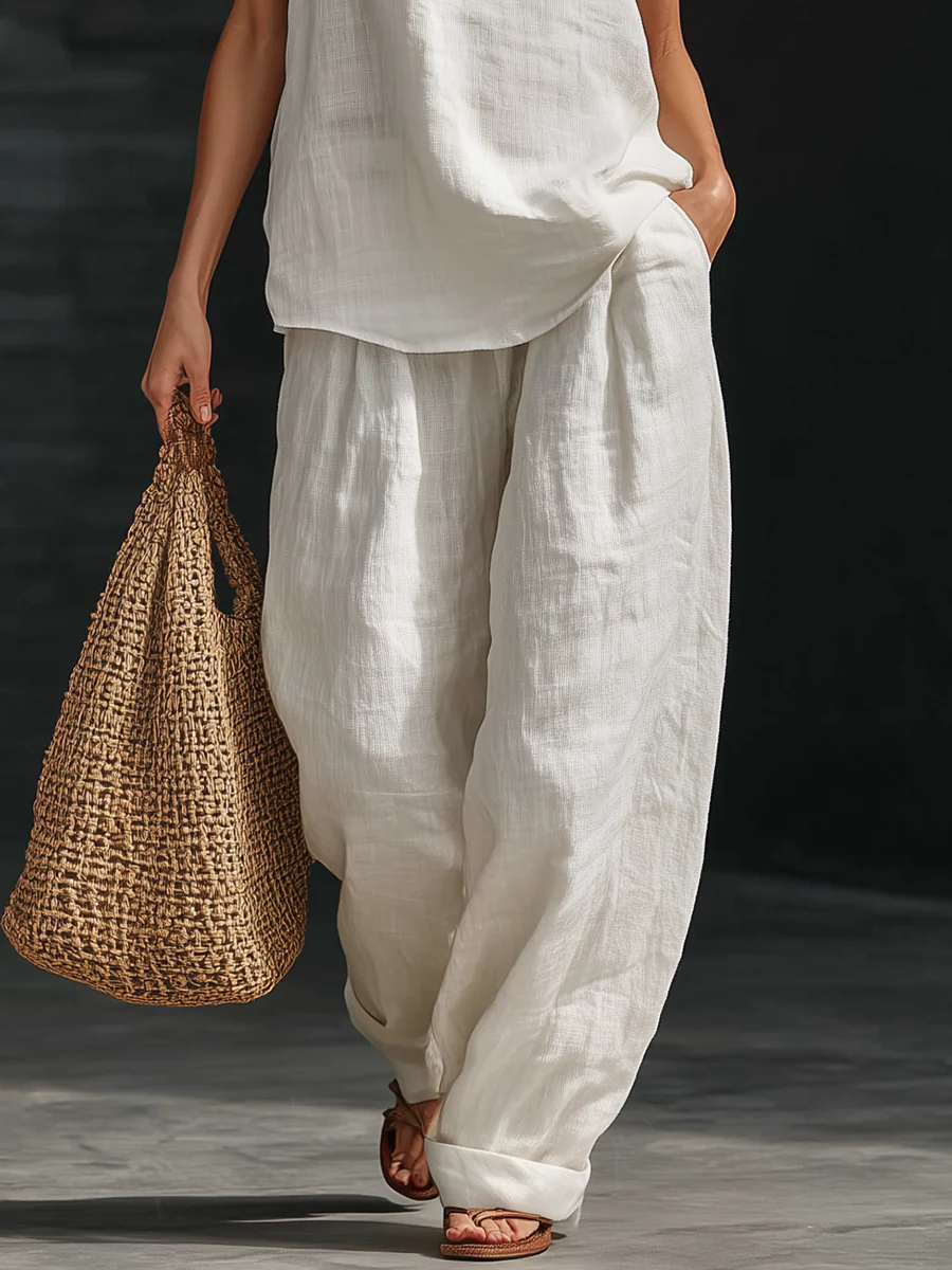 Women’s Halter Neck Wide Leg Pants Set