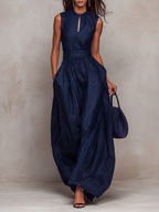 Women's Sleeveless Wide Leg Jumpsuit