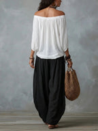Women's Relaxed Balloon-Leg Pants