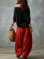 Women's Relaxed Balloon-Leg Pants
