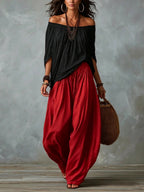 Women's Relaxed Balloon-Leg Pants