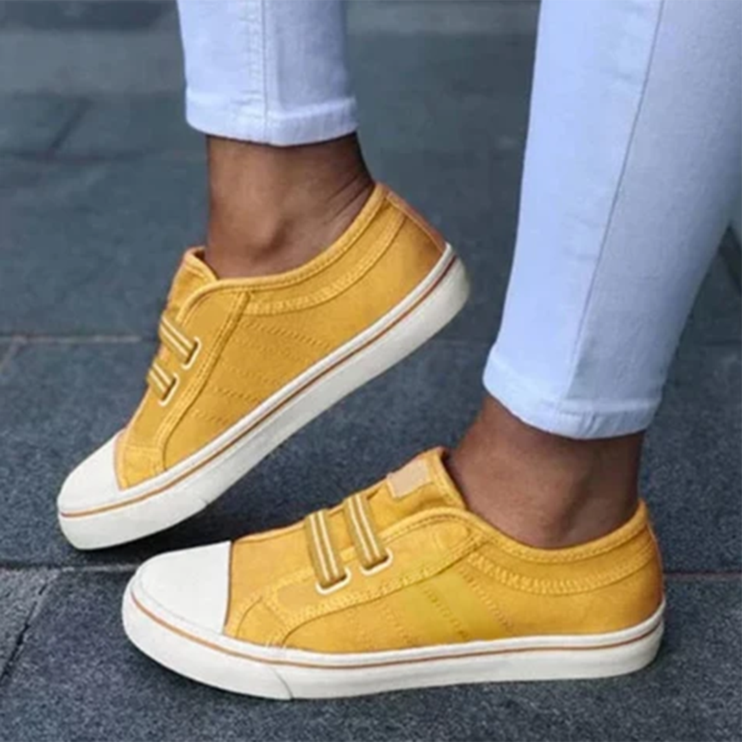 Women’s Double Buckle Casual Sneakers
