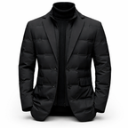 Herren-Steppblazer mit fallendem Revers