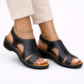 Women's Comfort Slingback Sandals with Cushioned Wedge Sole and Open Toe Design