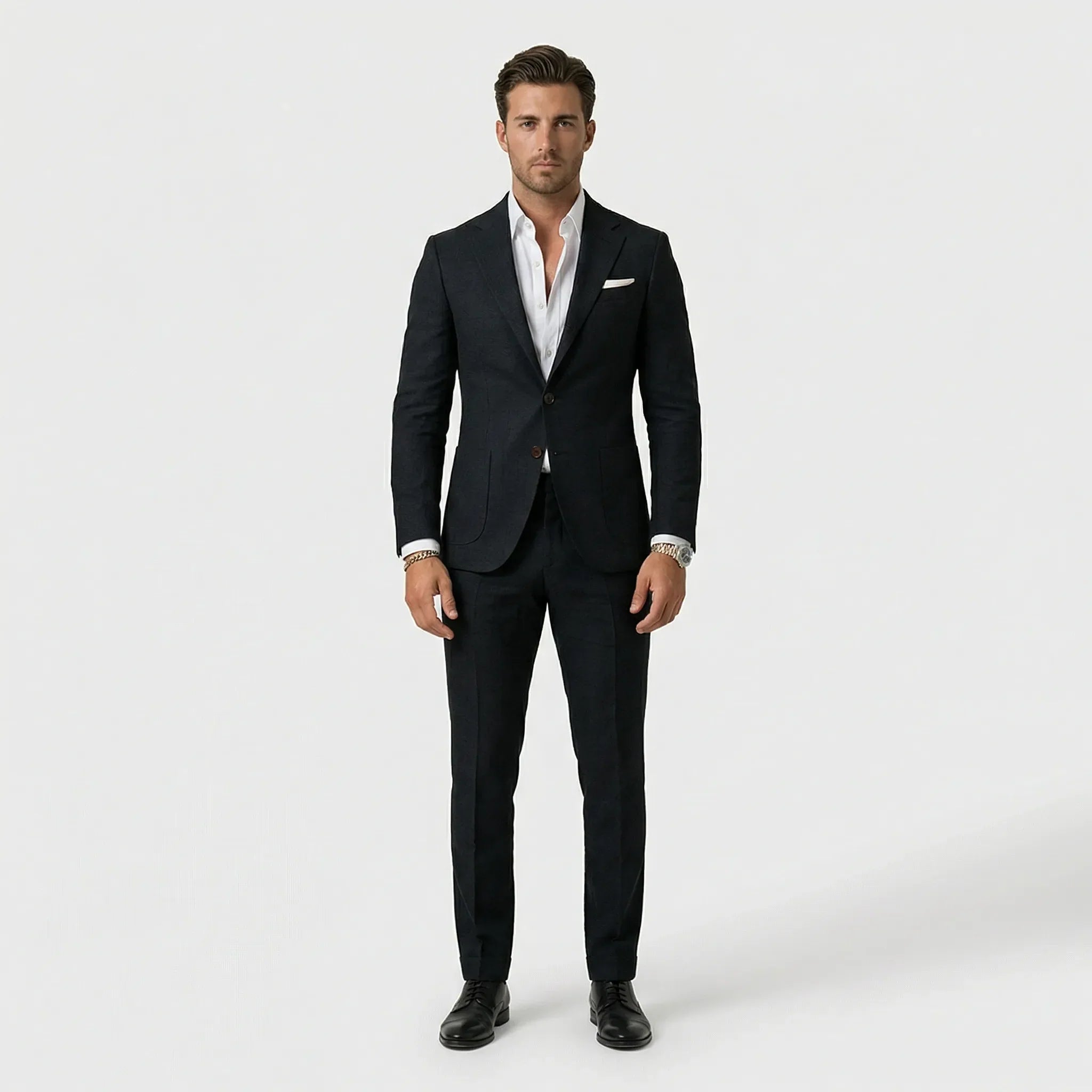 Herren-Zweiteiler mit maßgeschneidertem Blazer für Business und formelle Anlässe