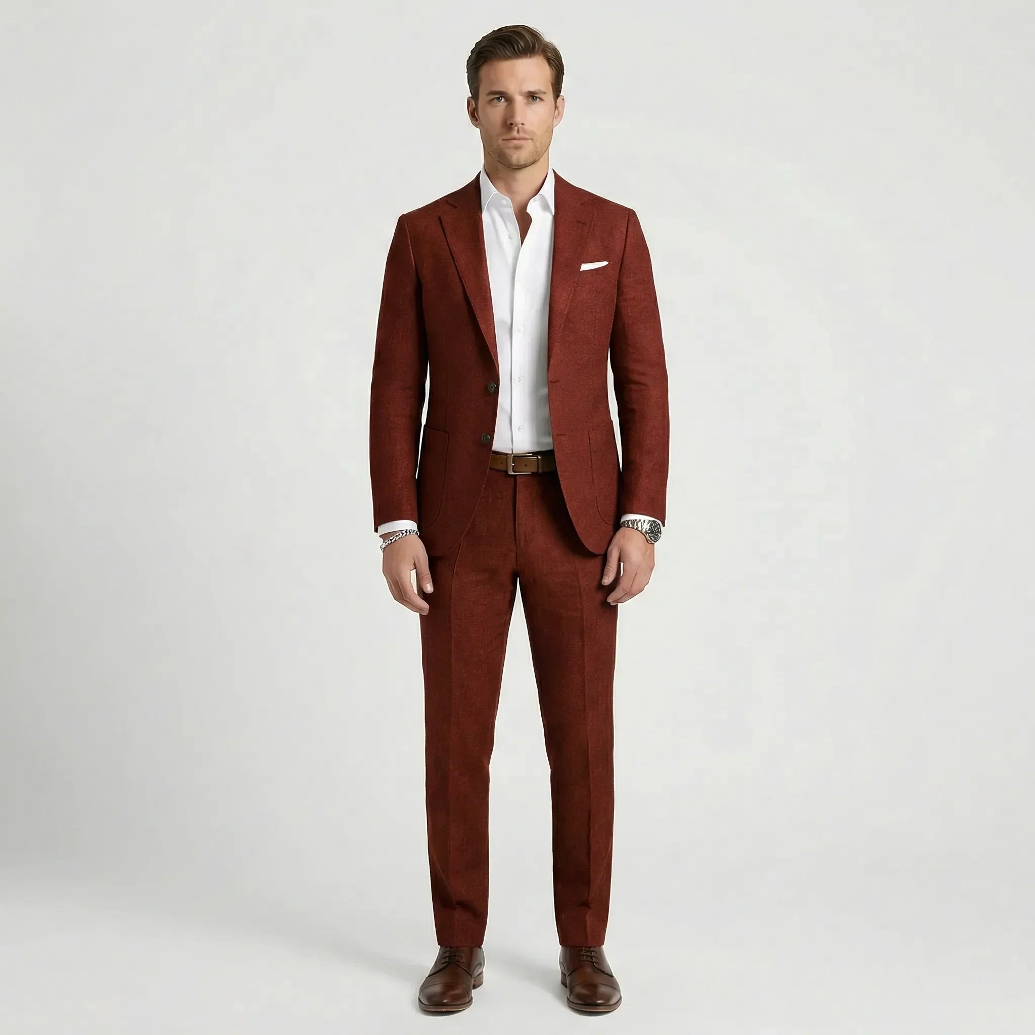 Herren-Zweiteiler mit maßgeschneidertem Blazer für Business und formelle Anlässe