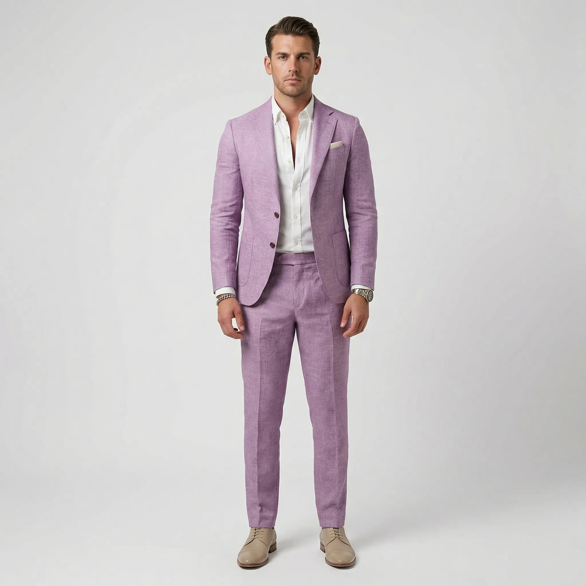 Herren-Zweiteiler mit maßgeschneidertem Blazer für Business und formelle Anlässe