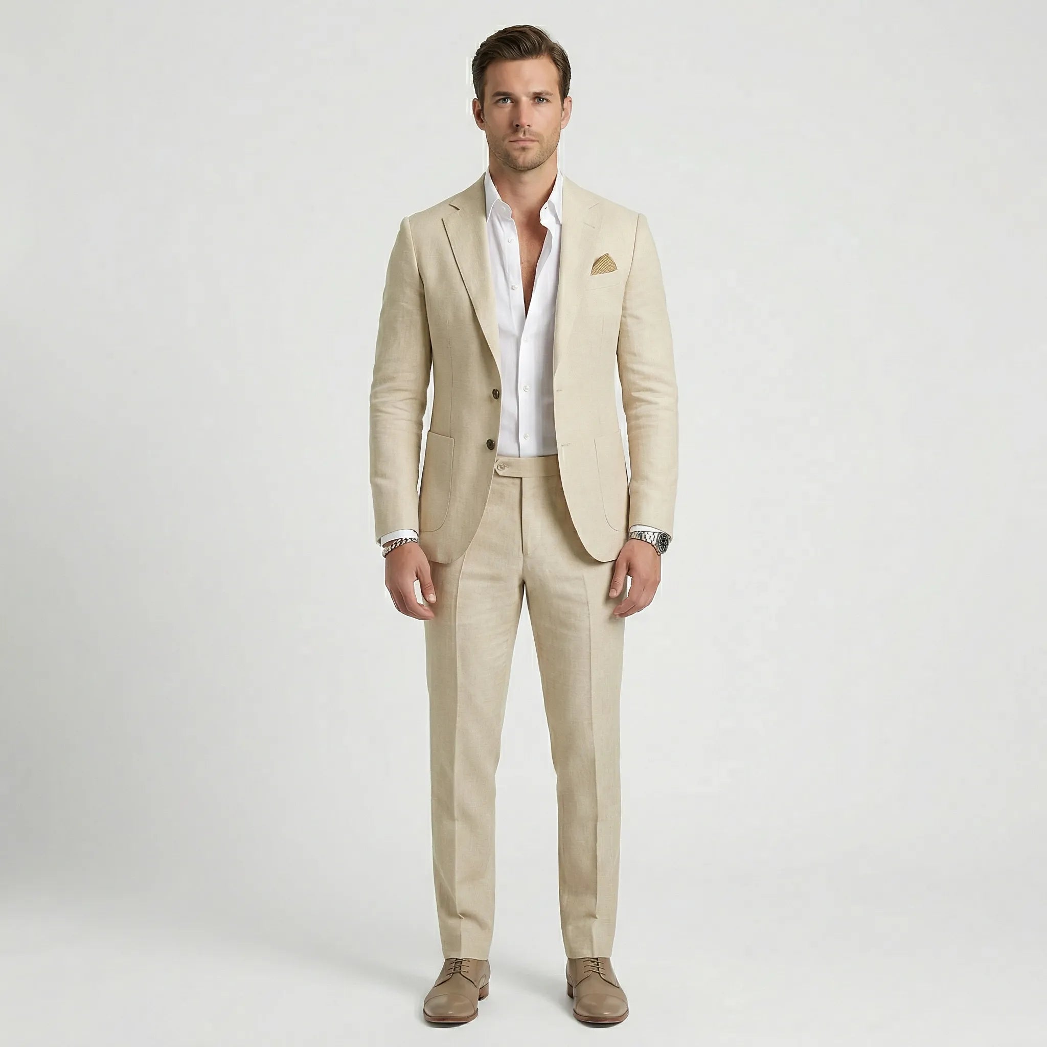 Herren-Zweiteiler mit maßgeschneidertem Blazer für Business und formelle Anlässe