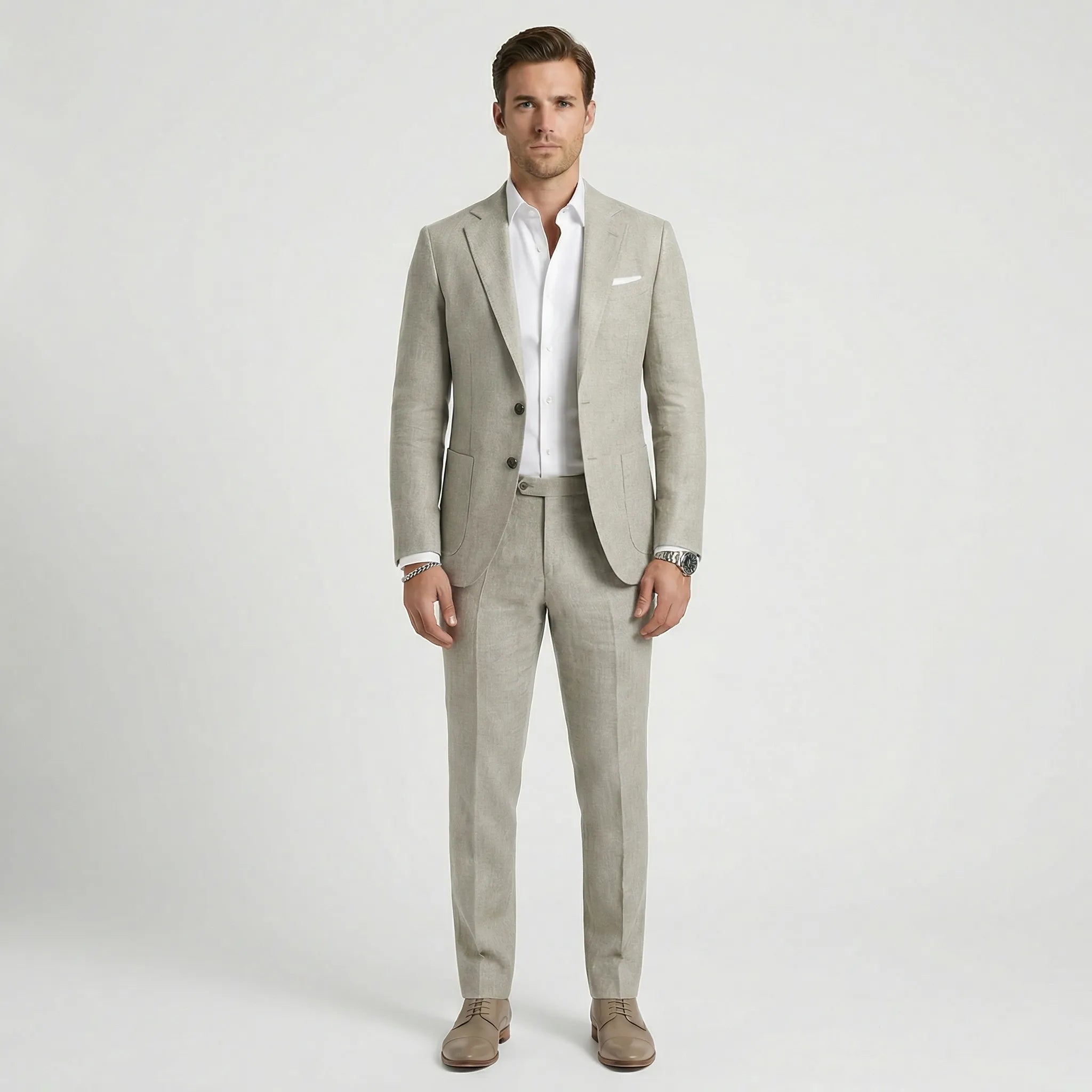 Herren-Zweiteiler mit maßgeschneidertem Blazer für Business und formelle Anlässe