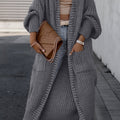 Women’s Longline Open-Front Knit Cardigan