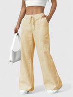 Women's Striped Wide Leg Trousers