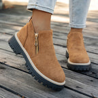 Women’s Side Zip Platform Ankle Boots
