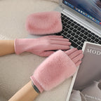 Women’s Faux Fur Cuff Winter Gloves