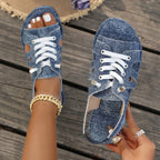 Women's Lace-Up Cutout Sandals