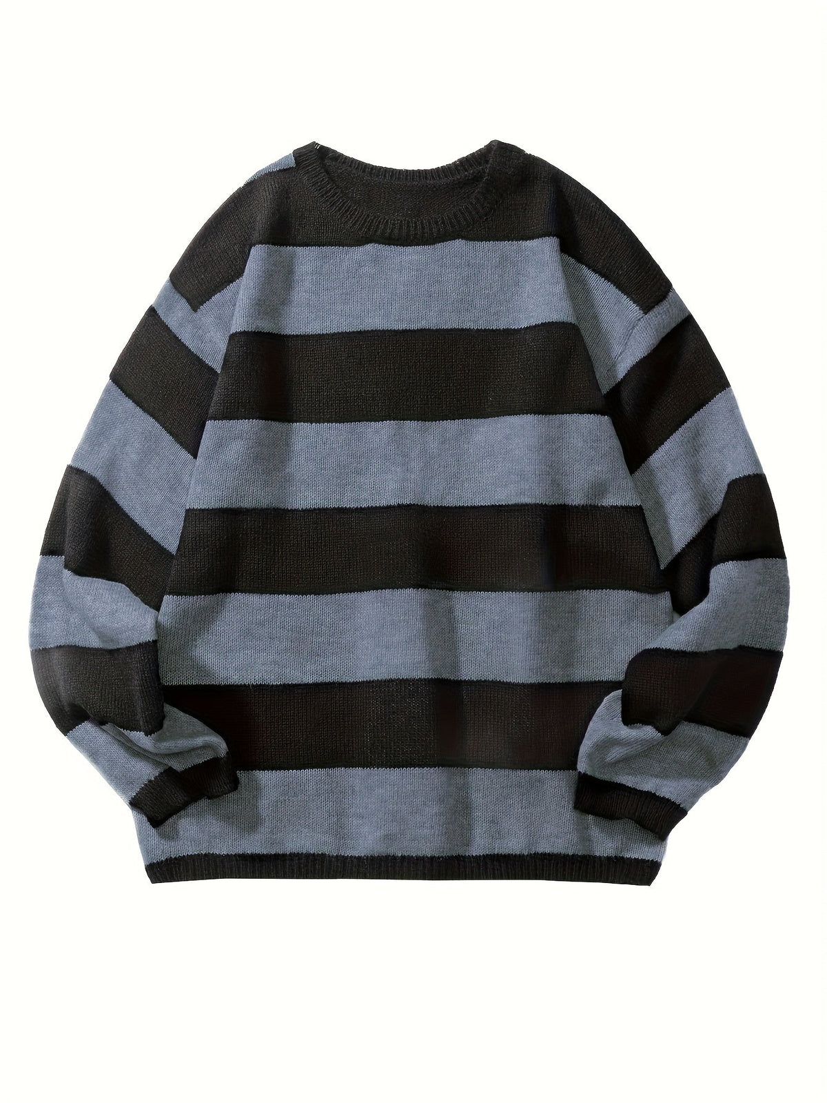 Maglione da uomo a girocollo a righe