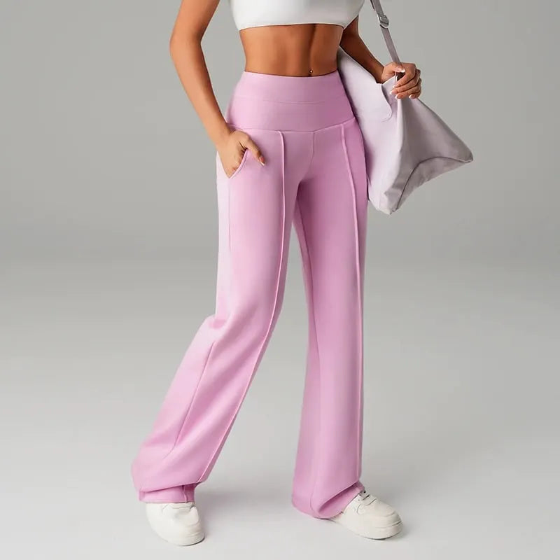 Women's High-Waisted Wide-Leg Trousers