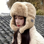 Women’s Faux Fur Trim Winter Trapper Hat
