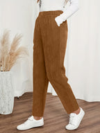 Women’s High-Waisted Straight-Leg Trousers