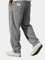 Herren Cordhose mit geradem Bein und elastischem Bund, lässig
