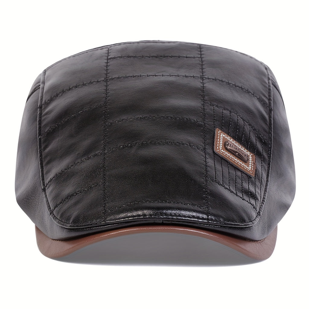 Gorra plana clásica texturizada para hombre