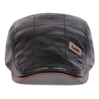 Gorra plana clásica texturizada para hombre