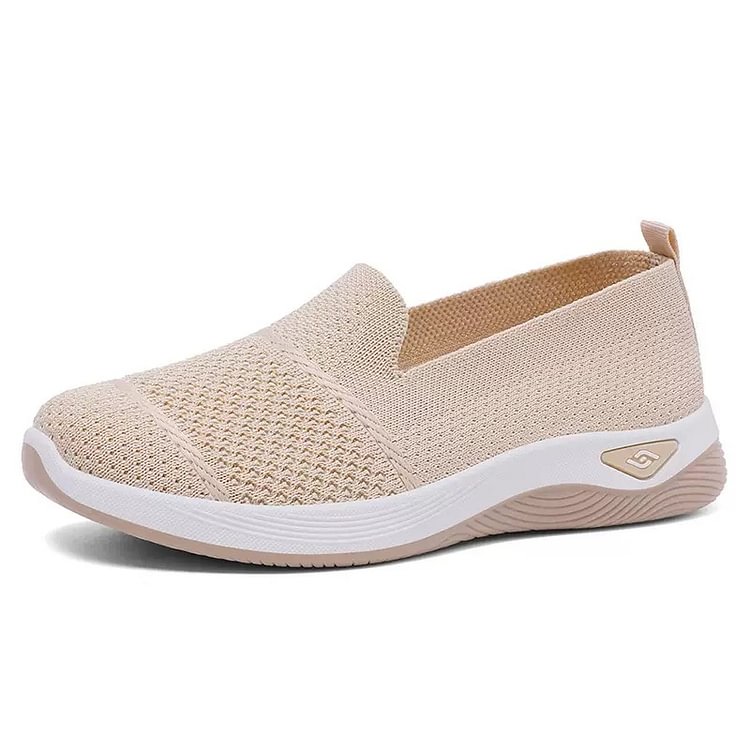 Damen-Strickschuhe zum Hineinschlüpfen fürs Gehen