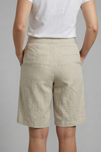 Women's Casual Bermuda Shorts with Side Pockets and Relaxed Fit