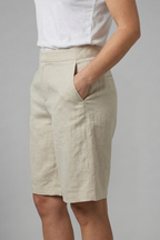 Women's Casual Bermuda Shorts with Side Pockets and Relaxed Fit