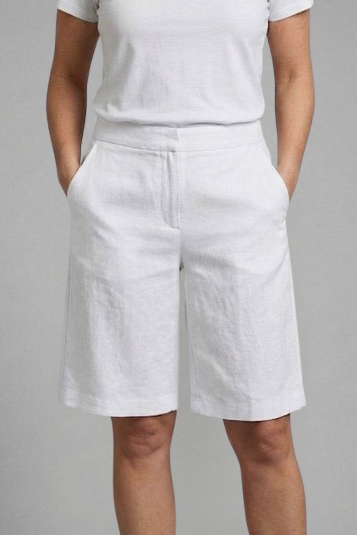 Short bermuda décontracté pour femme avec poches latérales et coupe ample