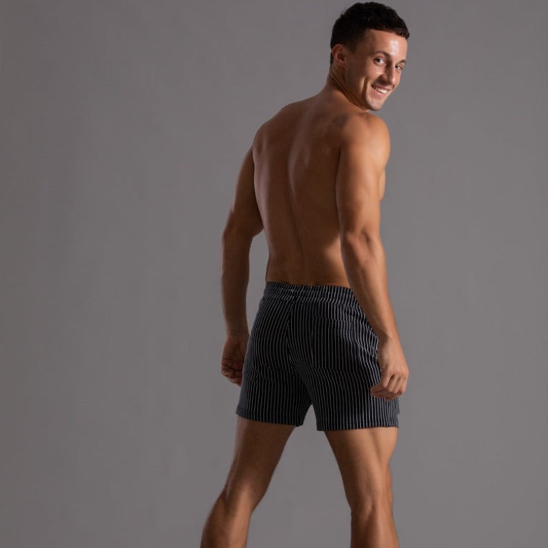 Herren-Stretch-Shorts mit elastischem Kordelzugbund für täglichen Komfort