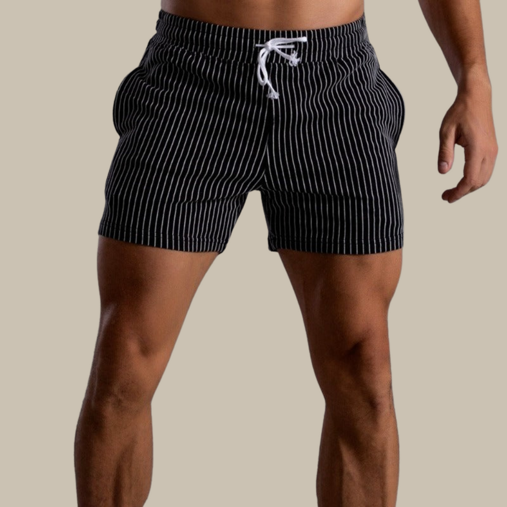 Herren-Stretch-Shorts mit elastischem Kordelzugbund für täglichen Komfort